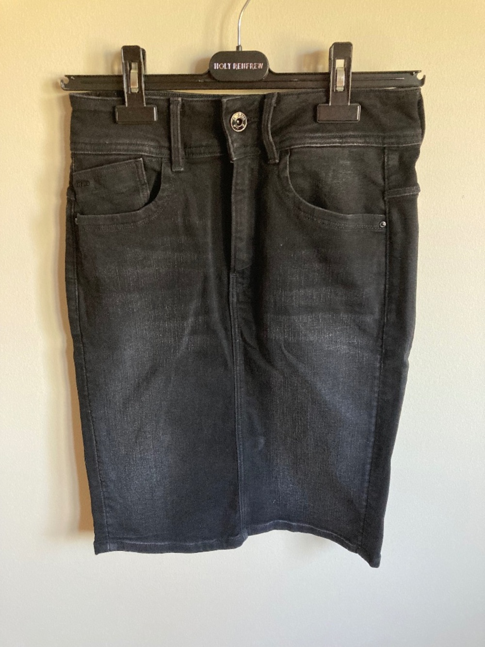 G-Star RAW Lynn Slim Black Denim Skirt 29